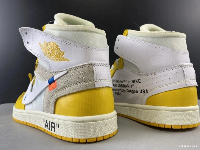 Yellow-Cone AQ0818-149 Jordan Powder Dark Air x NRG White 1 Off-White 0720